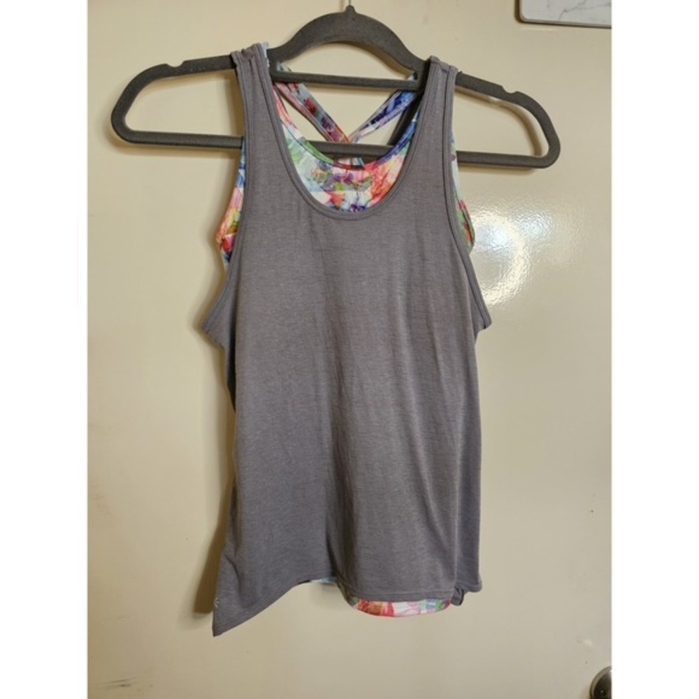 Athleta Girl Multicolor Multilayer Power Of‎ Chi Tank Top Size L (12)